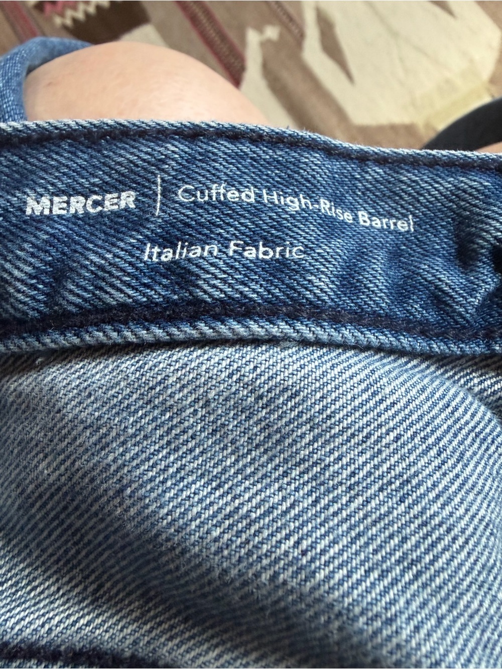 AG Adriano Goldschmied Barrel High-Rise cuffed Jeans in Medium Blue - Picture 9 of 10